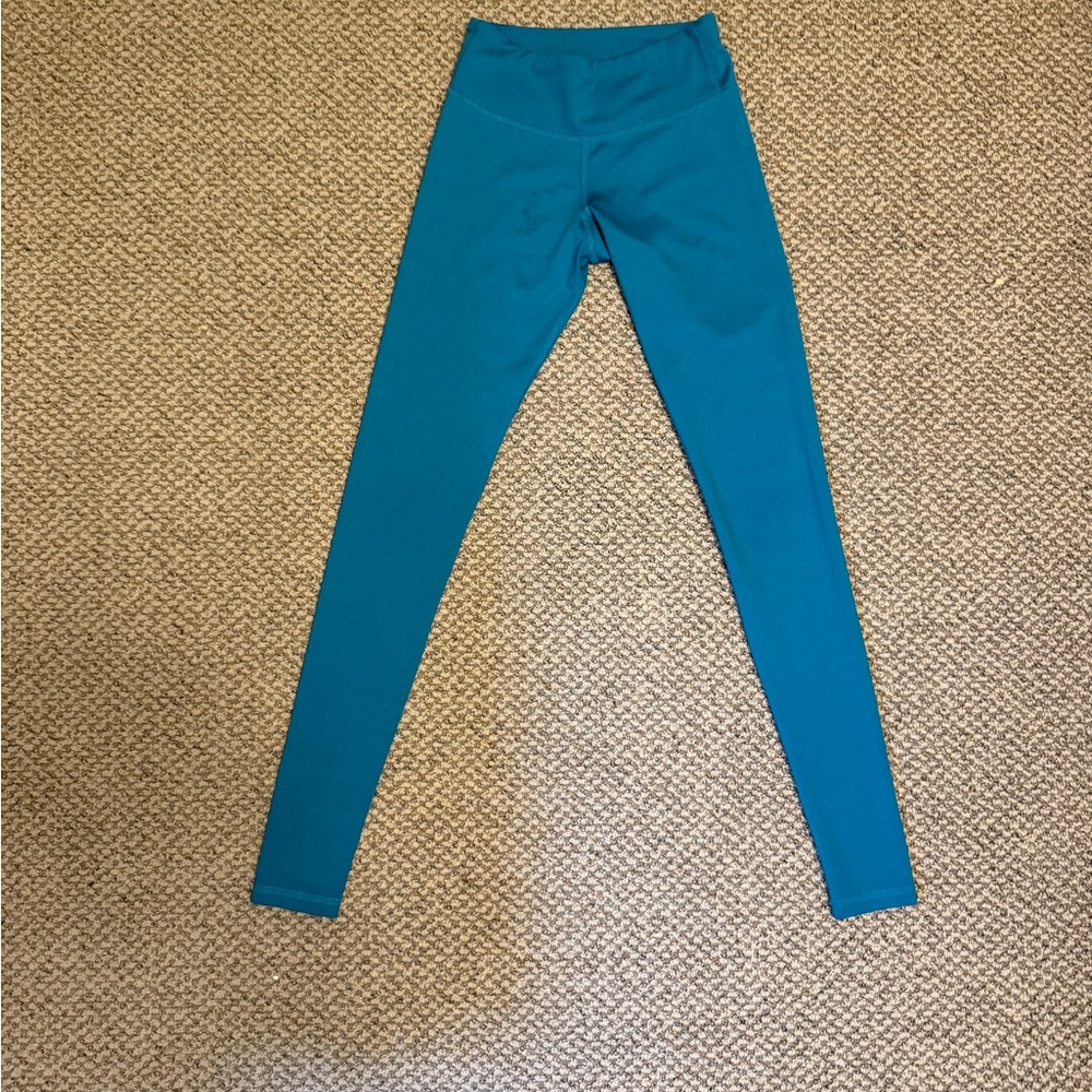 Mika Teal High-Waisted Leggings